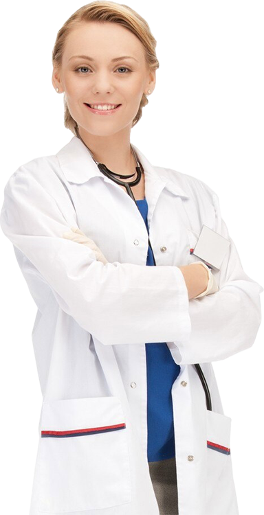 picture attractive female doctor with stethoscope